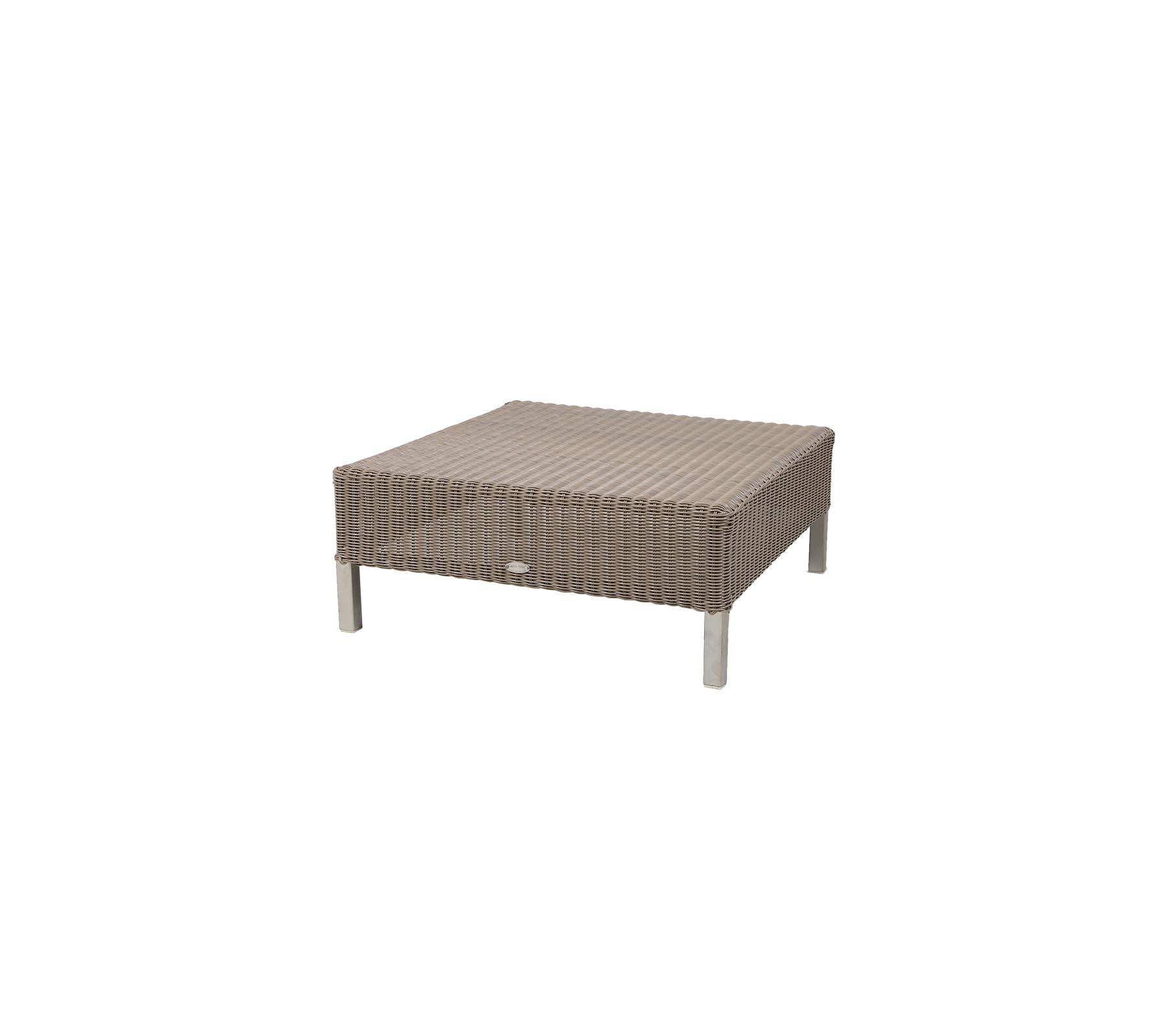 Product photograph of Cane-line Connect Outdoor Footstool Taupe from Olivia's