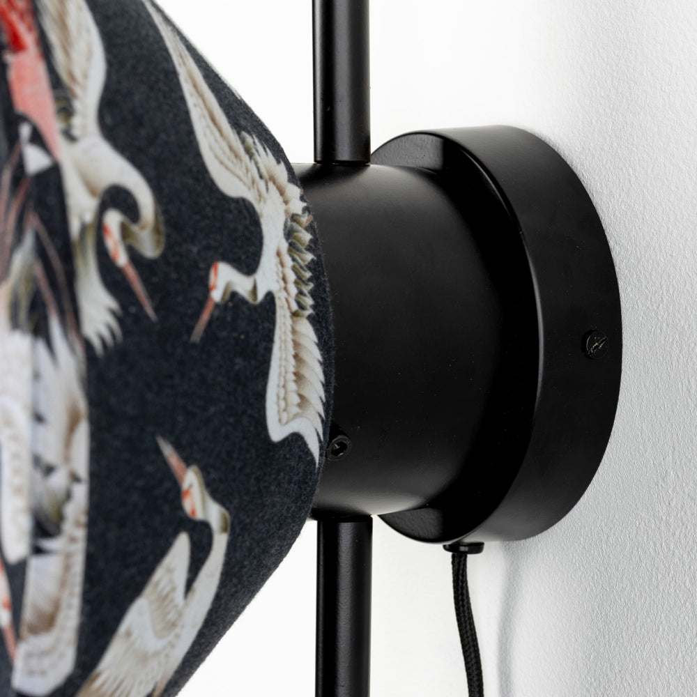 Product photograph of Olivia S Nordic Living Collection Jayden Wall Light In Black from Olivia's.