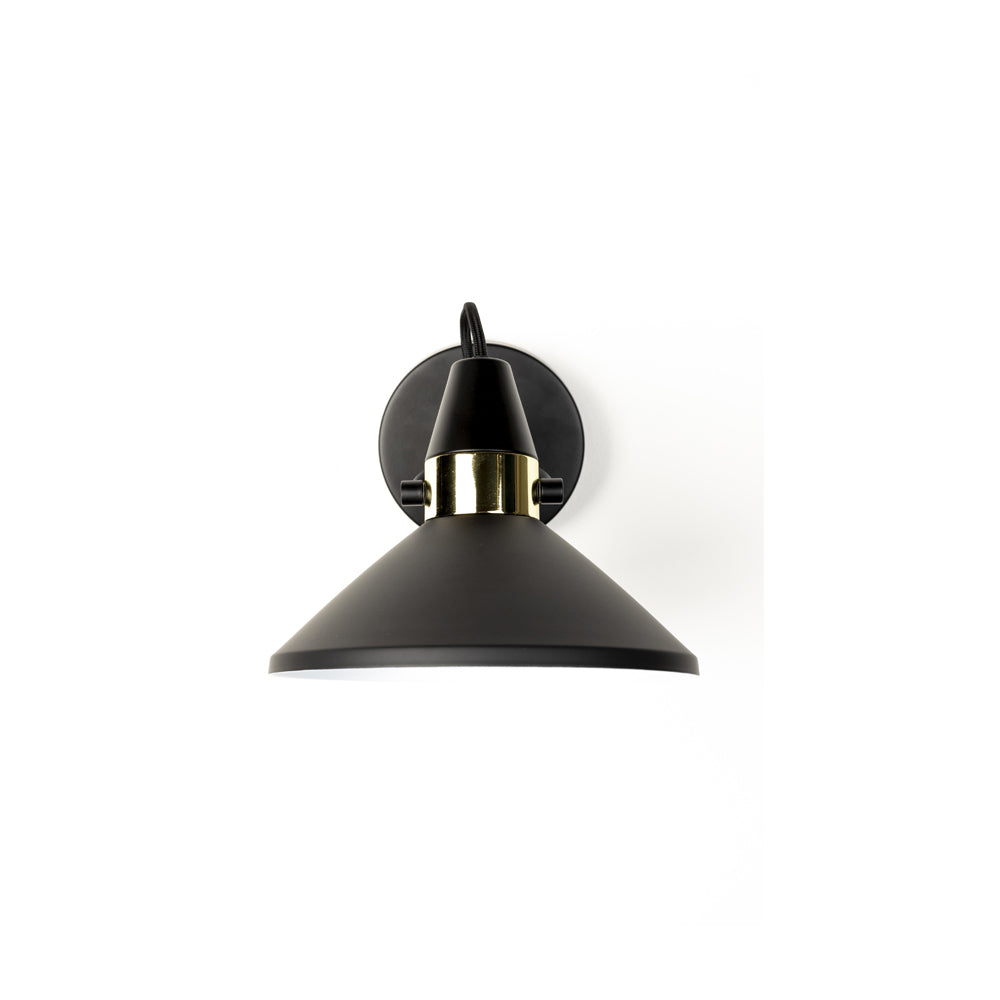 Product photograph of Olivia S Nordic Living Collection Joal Wall Light In Black from Olivia's.