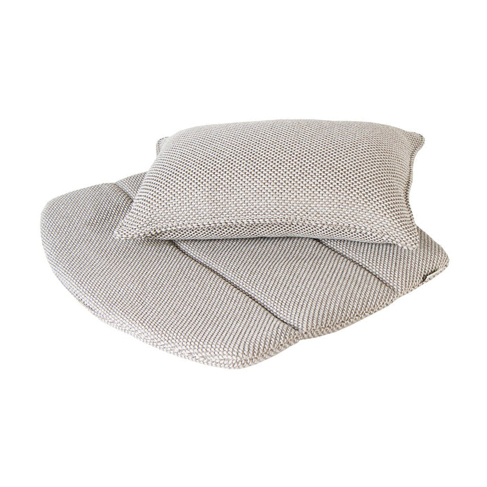 Product photograph of Cane-line Breeze Lounge Outdoor Chair Cushion Set Light Grey from Olivia's