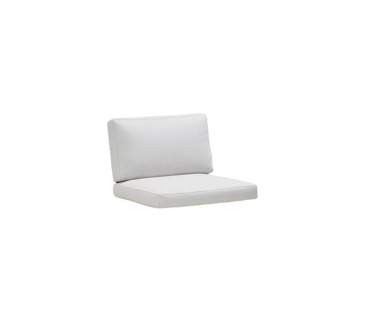 Product photograph of Cane-line Connect Single Seater Module Outdoor Cushion Set White from Olivia's