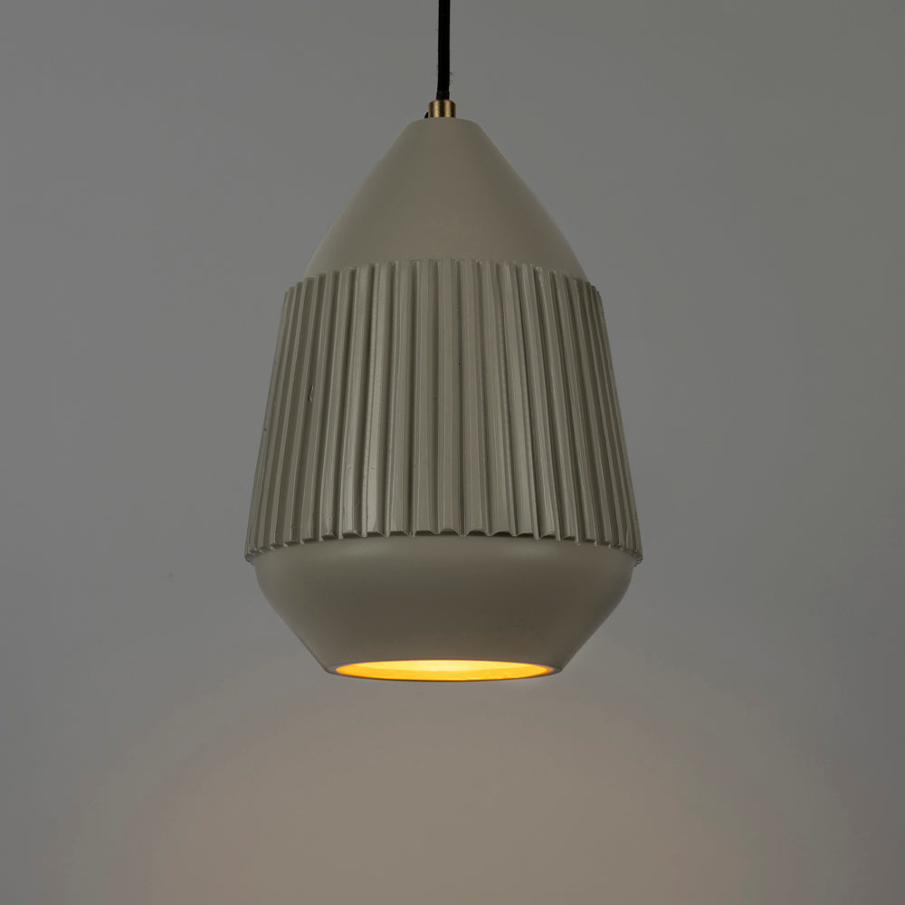 Product photograph of Olivia S Nordic Living Collection Ayla Pendant Light In Sand Wide from Olivia's.