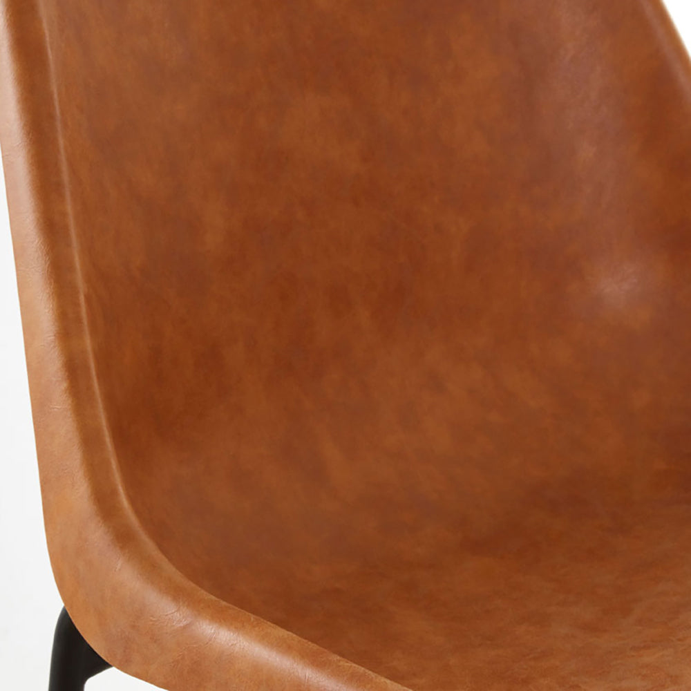 Product photograph of Olivia S Soft Industrial Collection - Dala Bar Stool In Camel from Olivia's.