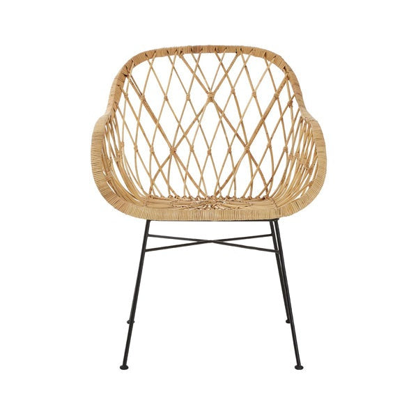 Product photograph of Olivia S Joanna Braided Occasional Chair Light Brown Brown from Olivia's.