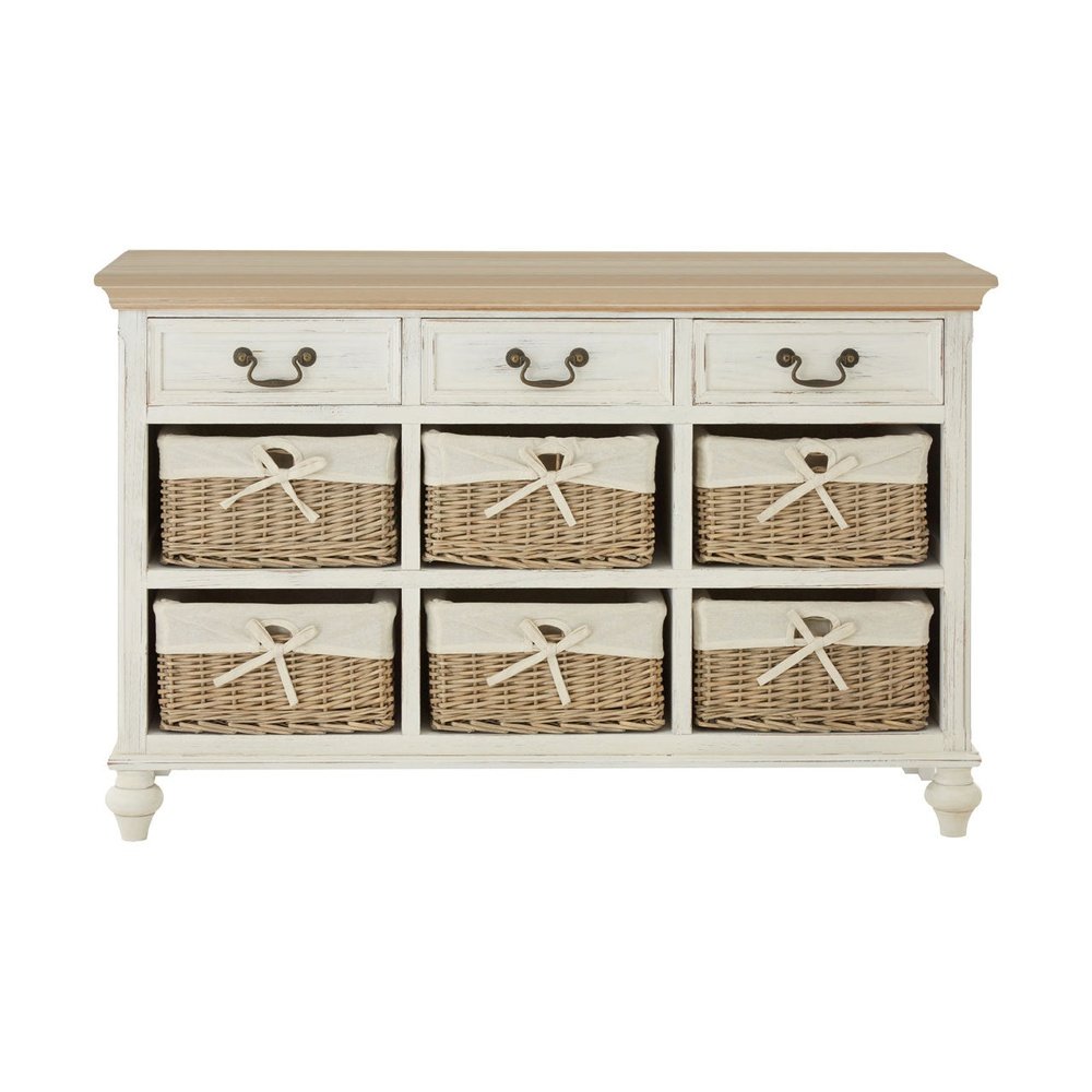 Product photograph of Olivia S Hendrix 6 Basket Cabinet from Olivia's