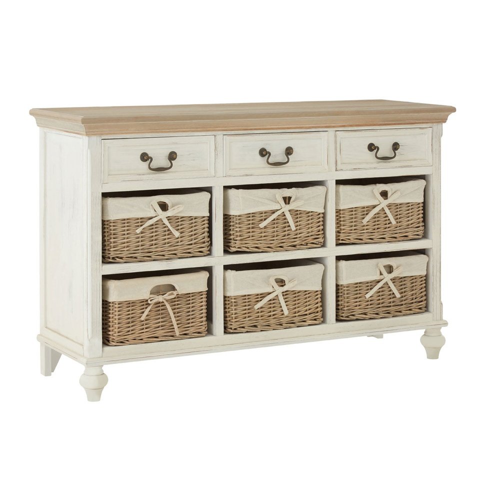 Product photograph of Olivia S Hendrix 6 Basket Cabinet from Olivia's.