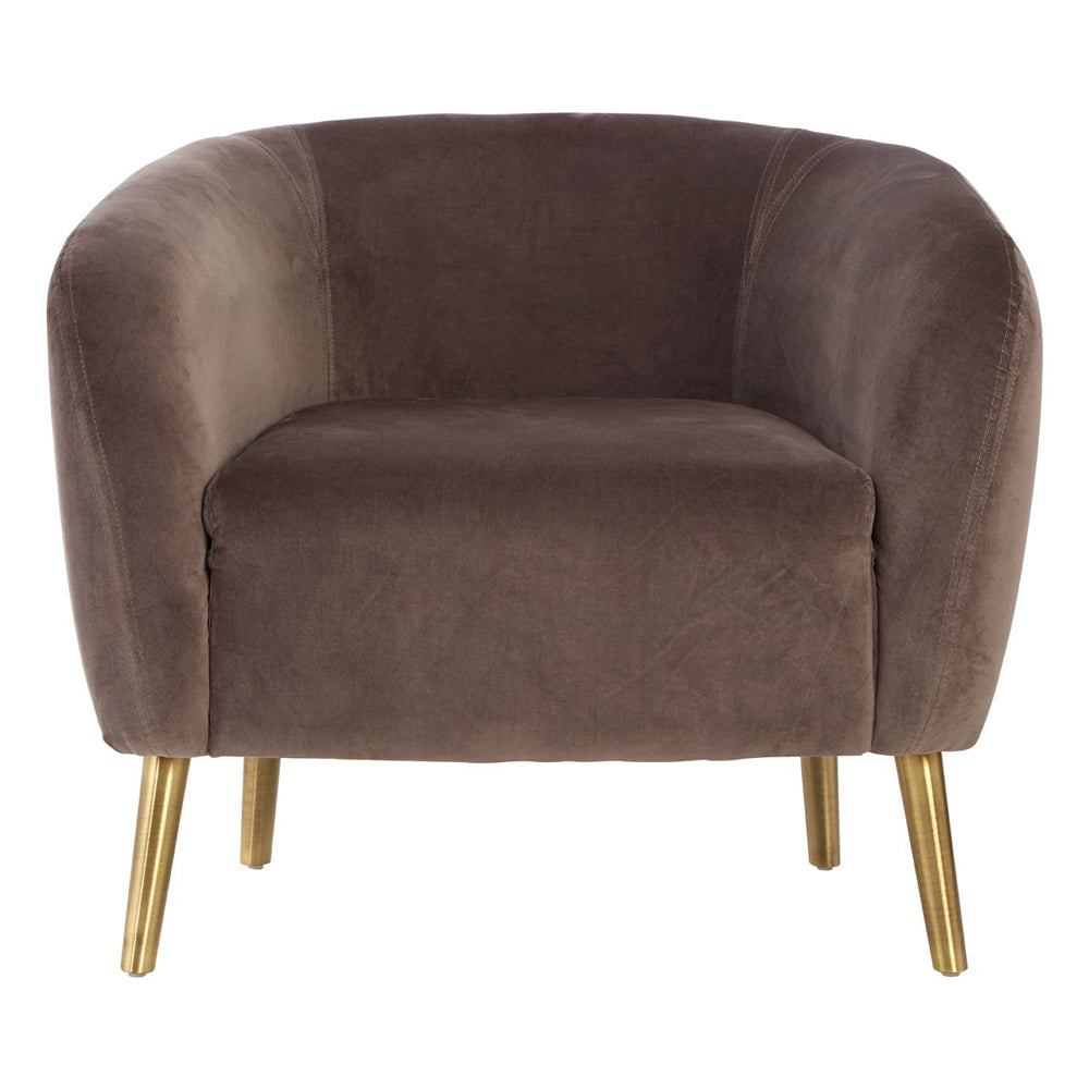 Product photograph of Olivia S Luxe Collection - Chocolate Armchair from Olivia's