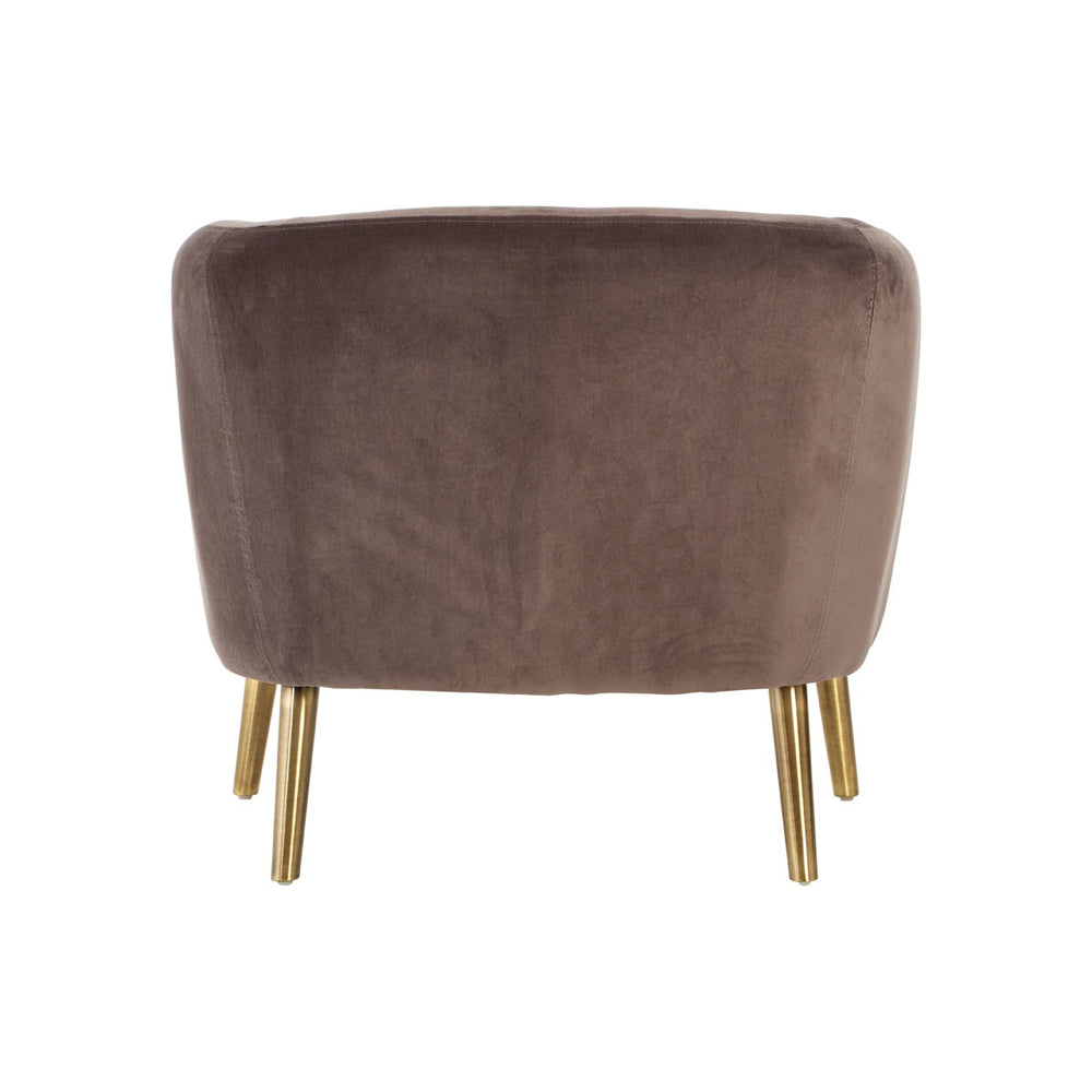 Product photograph of Olivia S Luxe Collection - Chocolate Armchair from Olivia's.