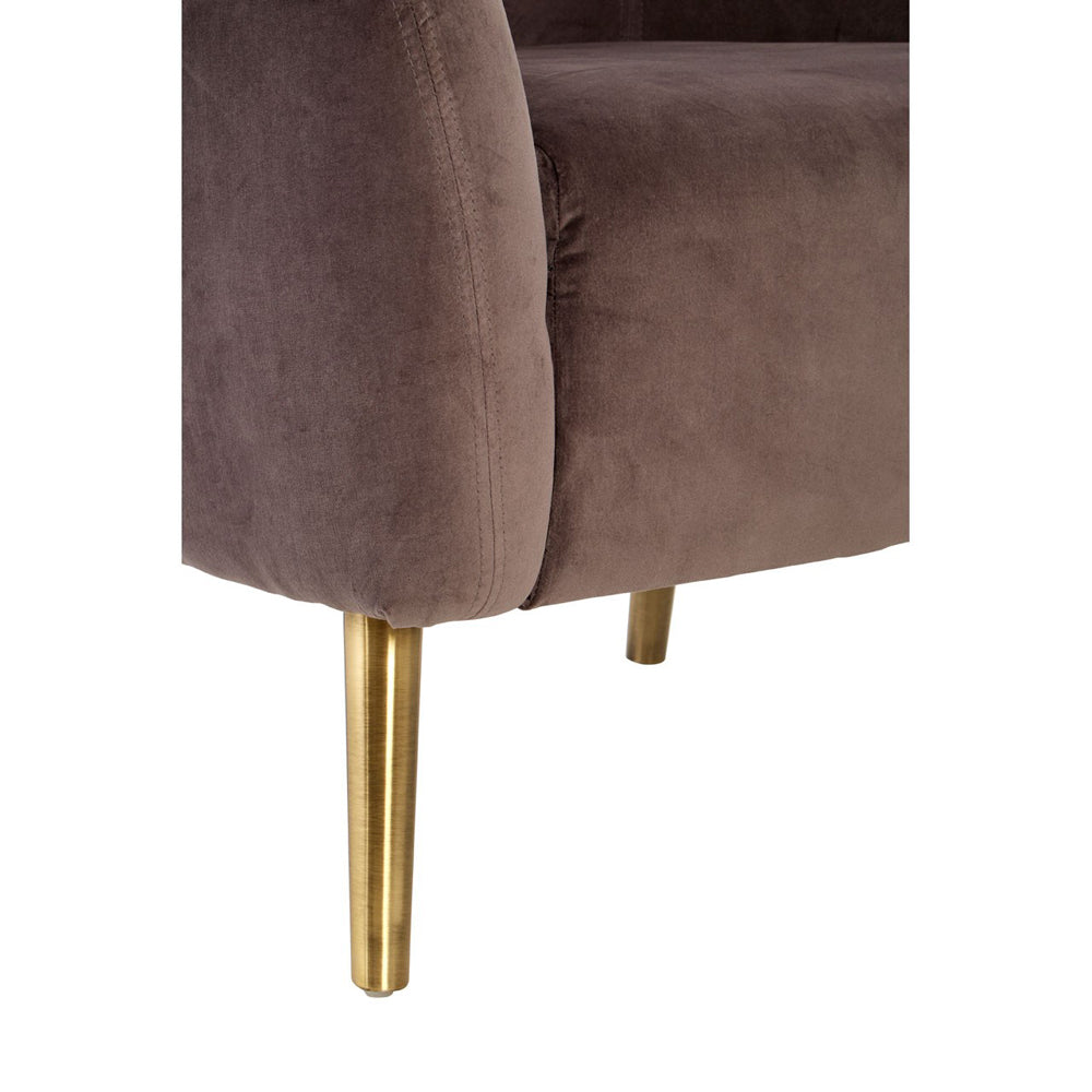 Product photograph of Olivia S Luxe Collection - Chocolate Armchair from Olivia's.