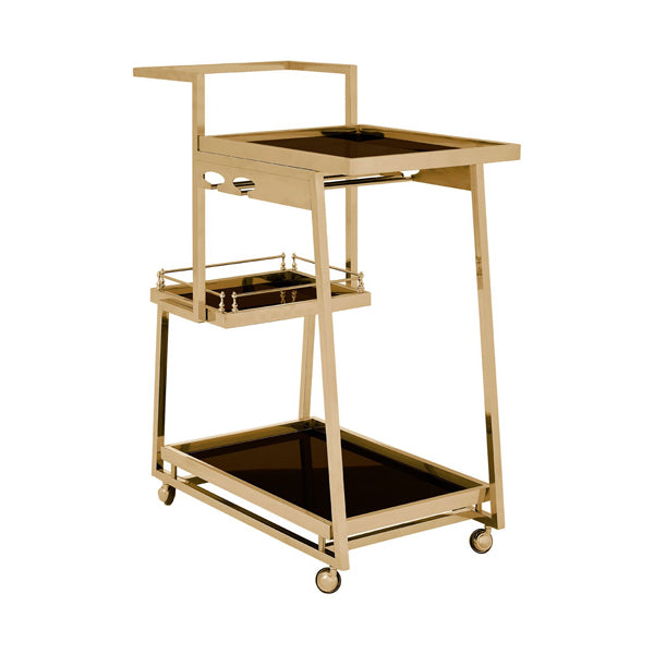 Product photograph of Olivia S Neve Trolley Gold Gold Black from Olivia's