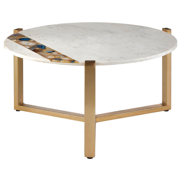 Product photograph of Olivia S Vera Coffee Table Round White from Olivia's