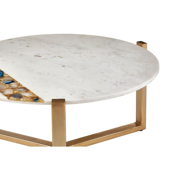 Product photograph of Olivia S Vera Coffee Table Round White from Olivia's.