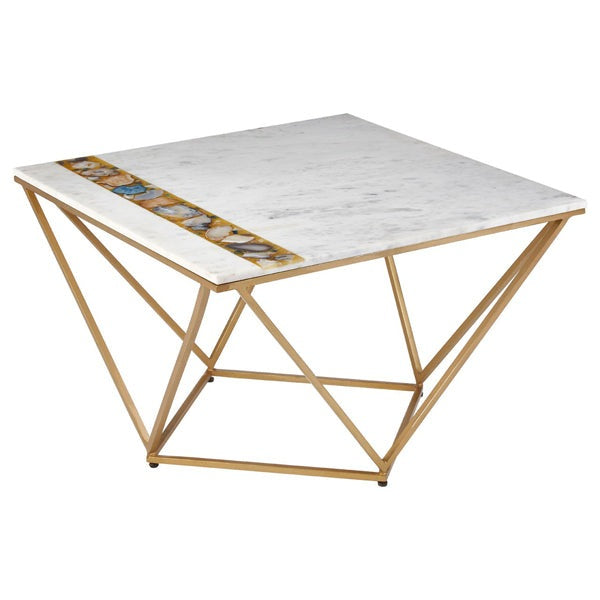 Product photograph of Olivia S Vera Coffee Table Square White from Olivia's