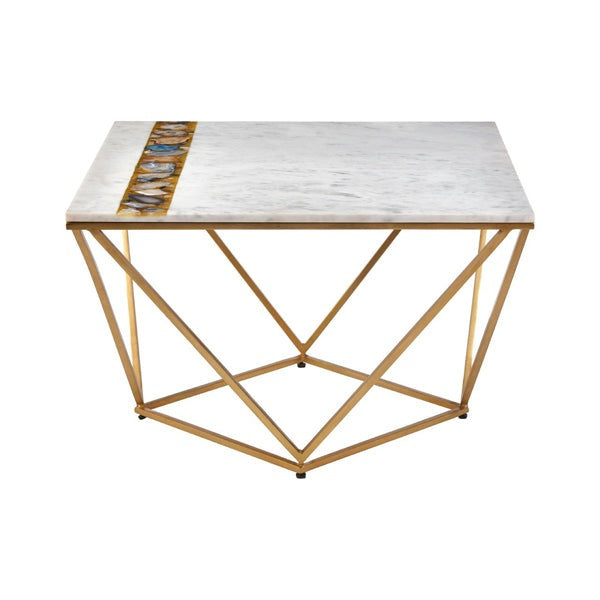 Product photograph of Olivia S Vera Coffee Table Square White from Olivia's.