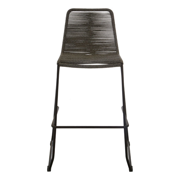 Product photograph of Olivia S Steph Rope Bar Stool Grey from Olivia's.