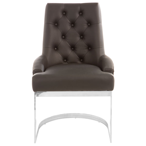 Olivias Anna Dining Chair Black Leather