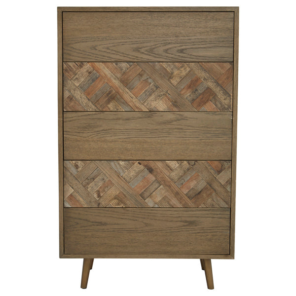 Product photograph of Olivia S Salvar 5 Drawer Chest Of Drawers from Olivia's