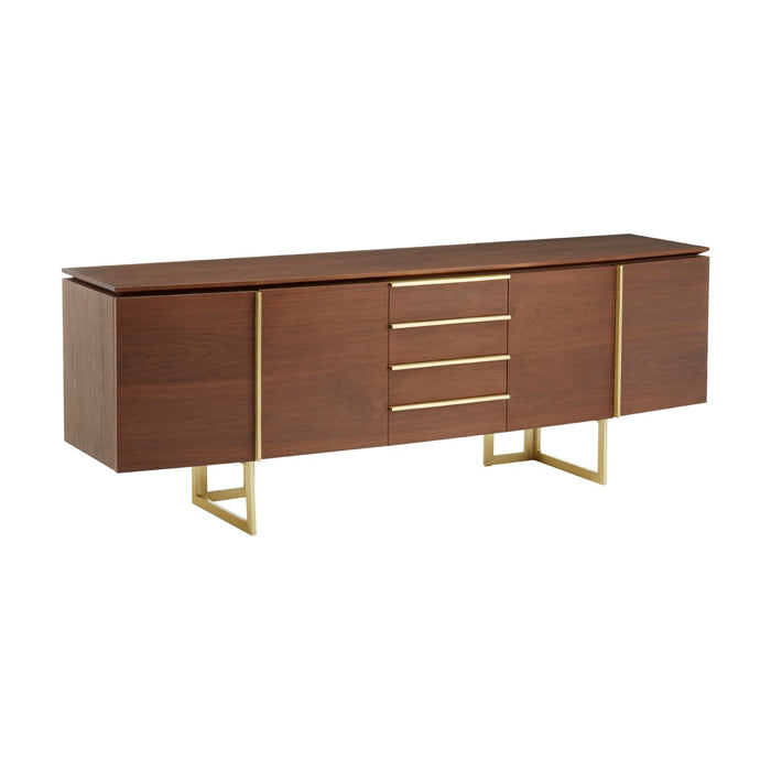 Product photograph of Olivia S Vera Sideboard 4 Drawer Brown from Olivia's