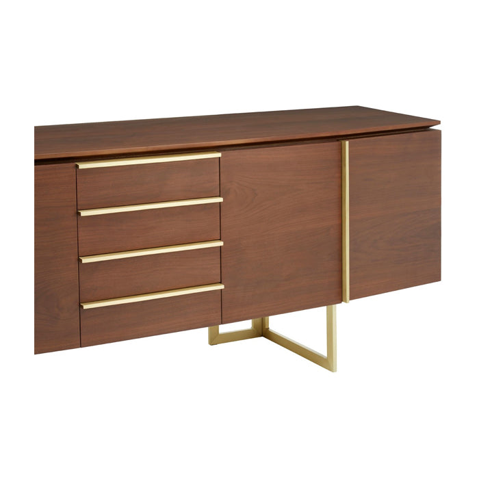 Product photograph of Olivia S Vera Sideboard 4 Drawer Brown from Olivia's.