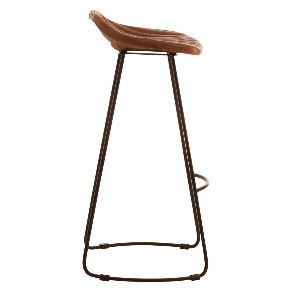 Product photograph of Olivia S Belle Tapered Bar Stool Brown Brown from Olivia's.