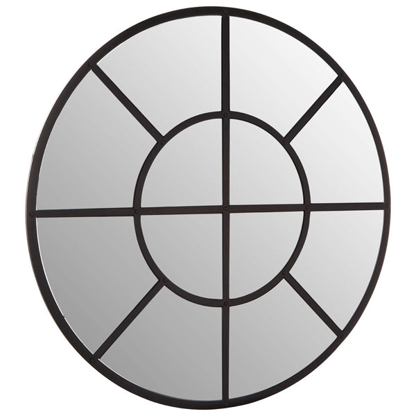 Product photograph of Olivia S Descartes Round Wall Mirror Black Round Black Round from Olivia's.
