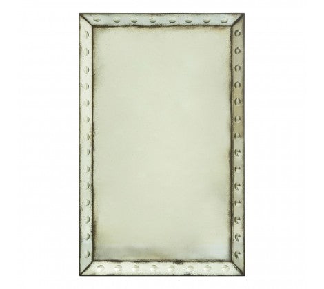 Olivias Ray Bubble Rectangle Wall Mirror Grey Medium