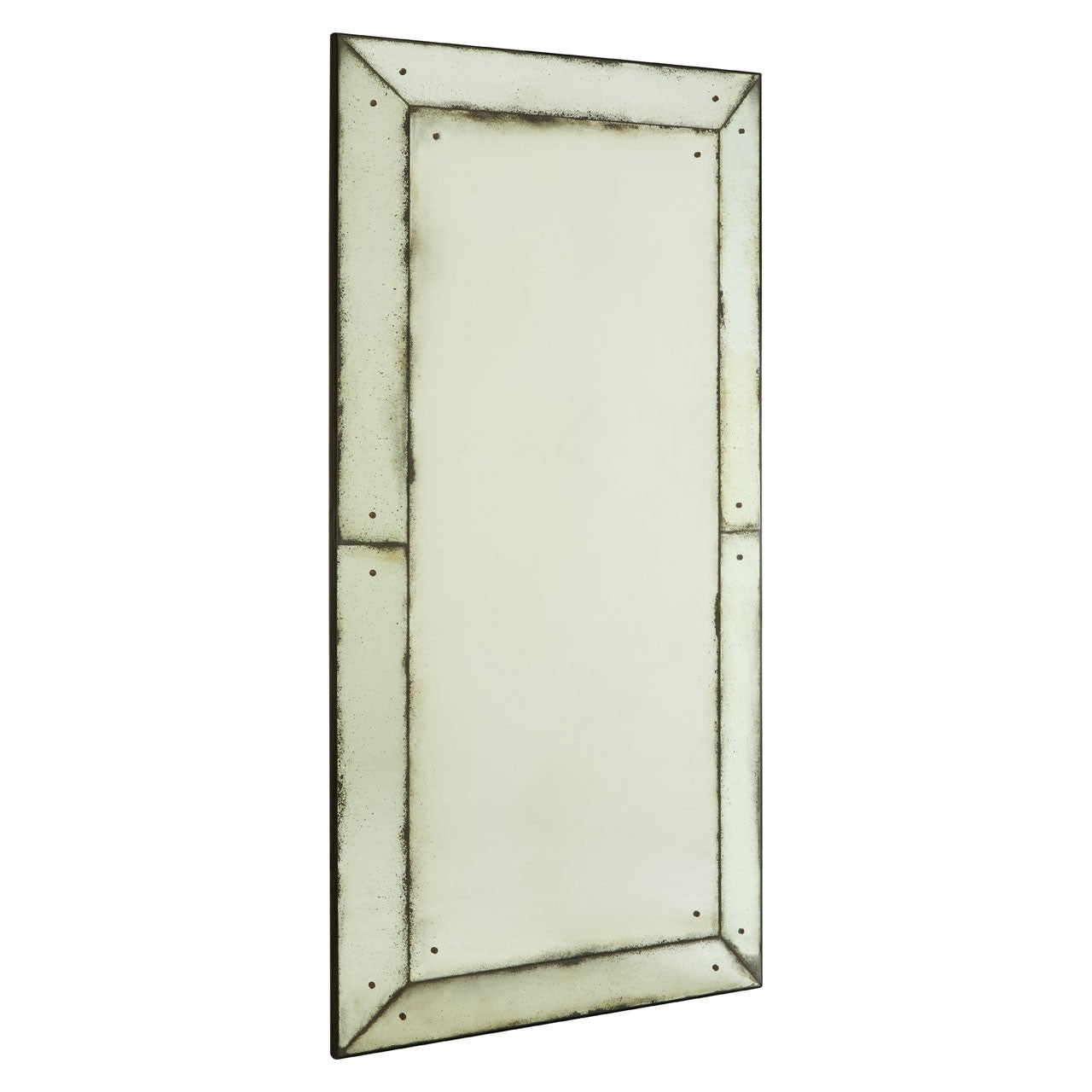 Product photograph of Olivia S Ray Wall Mirror Panelled Grey Grey from Olivia's.