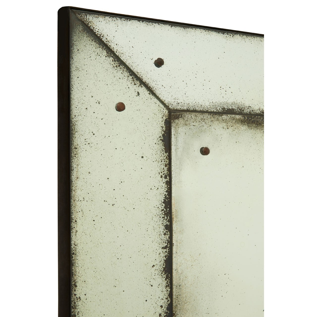 Product photograph of Olivia S Ray Wall Mirror Panelled Grey Grey from Olivia's.