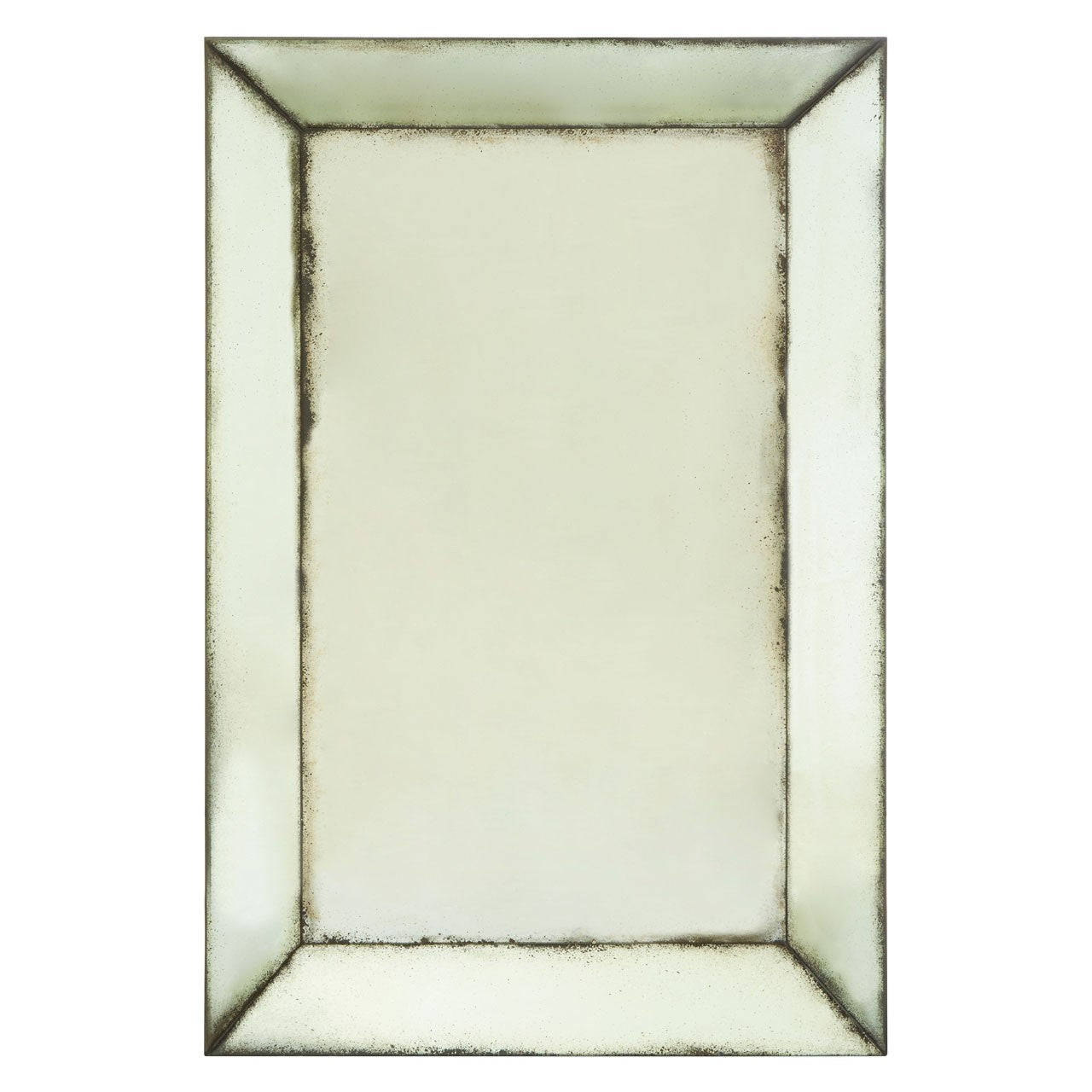 Product photograph of Olivia S Ray Bevelled Wall Mirror Grey Medium from Olivia's