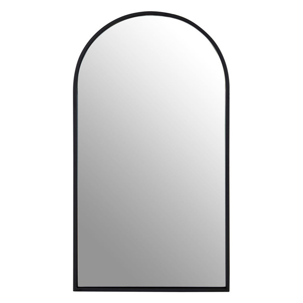 Product photograph of Olivia S Trento Wall Mirror Black Arched Large from Olivia's.