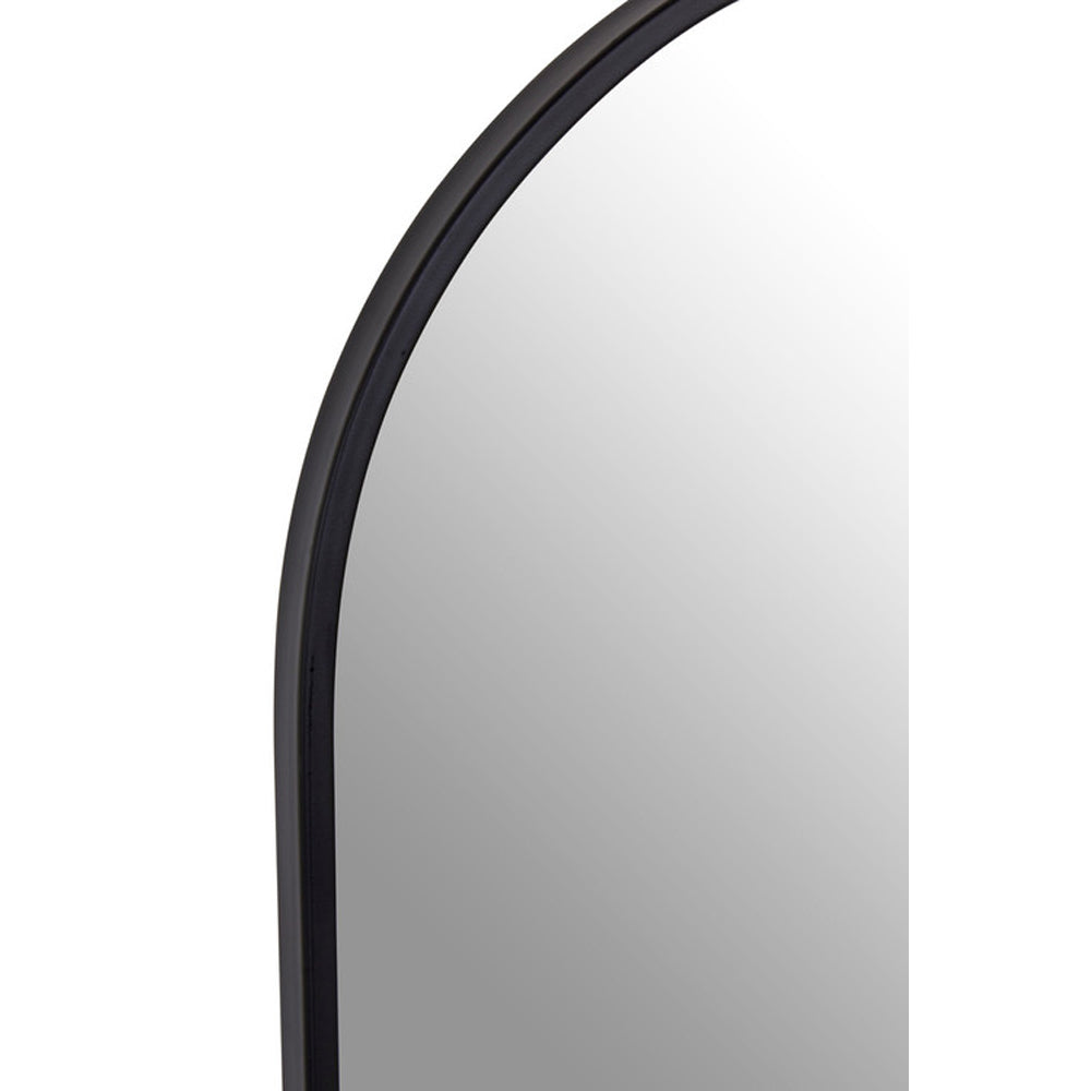 Product photograph of Olivia S Trento Wall Mirror Black Arched Small from Olivia's.