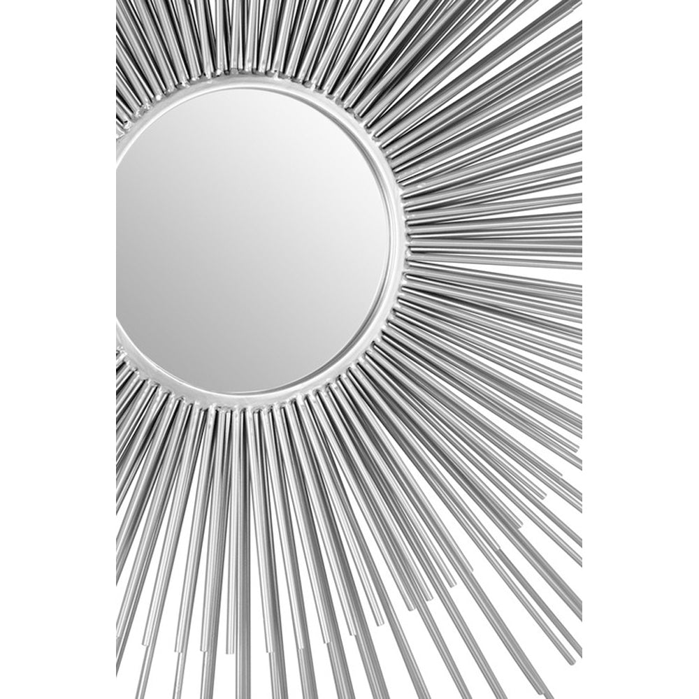 Product photograph of Olivia S Luxe Collection - Starburst Silver Wall Mirror from Olivia's.