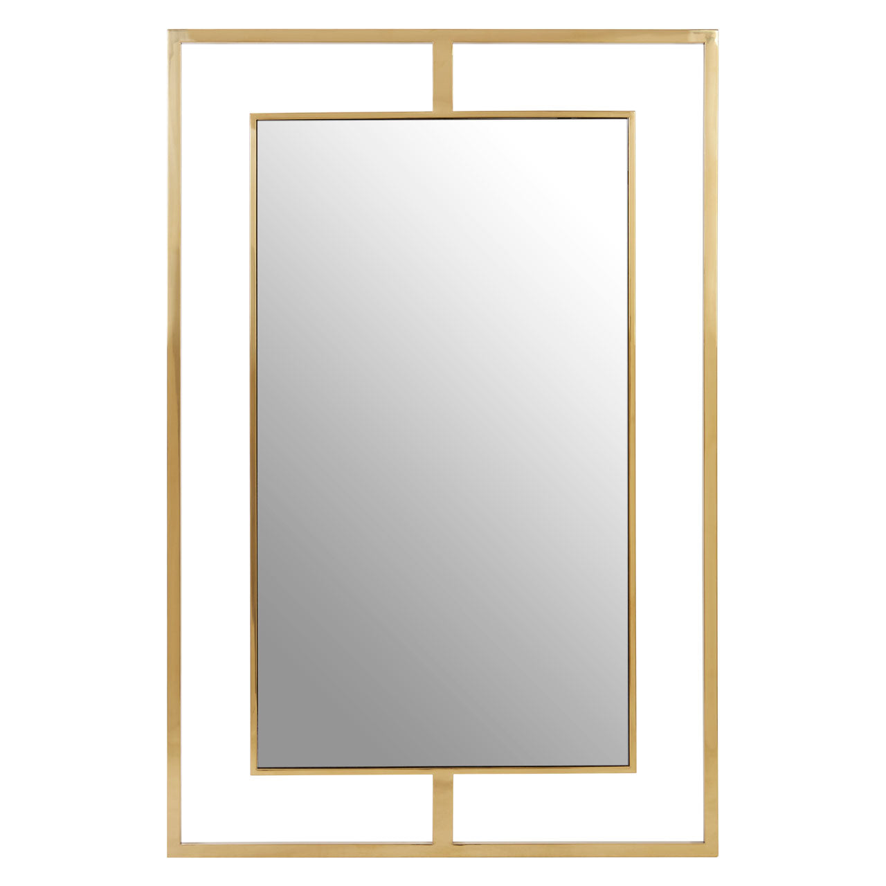 Product photograph of Olivia S Remi Wall Mirror In Gold from Olivia's