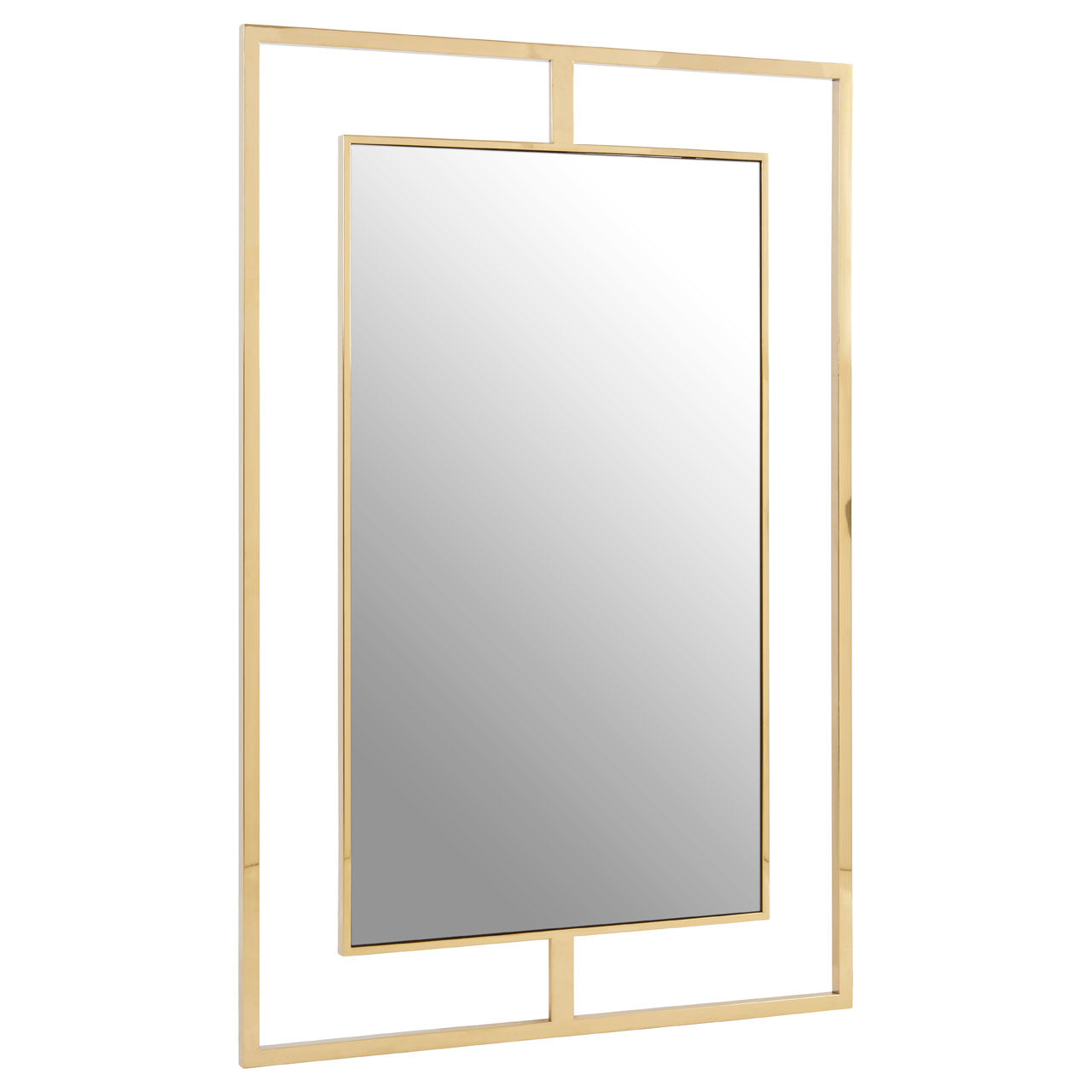 Product photograph of Olivia S Remi Wall Mirror In Gold from Olivia's.
