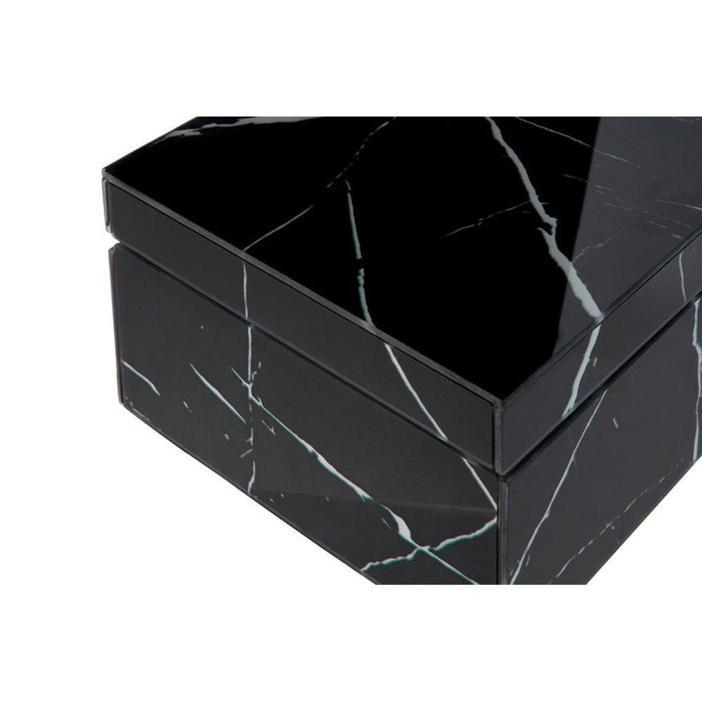 Product photograph of Olivia S Luxe Collection - Small Black Jewellery Box from Olivia's.