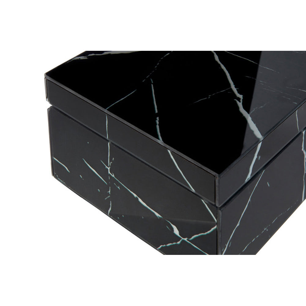 Product photograph of Olivia S Luxe Collection - Large Black Jewellery Box from Olivia's.