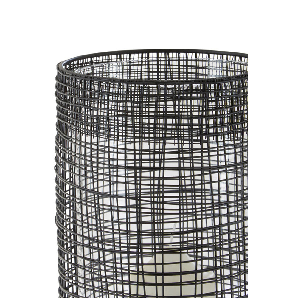 Product photograph of Olivia S Lantern Toni Black Cylindrical Large from Olivia's.