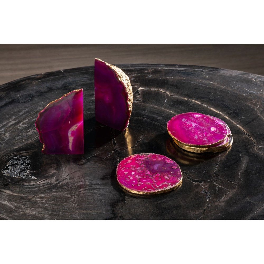 Product photograph of Olivia S Boutique Hotel Collection - Ava Coaster Pink Pink from Olivia's.