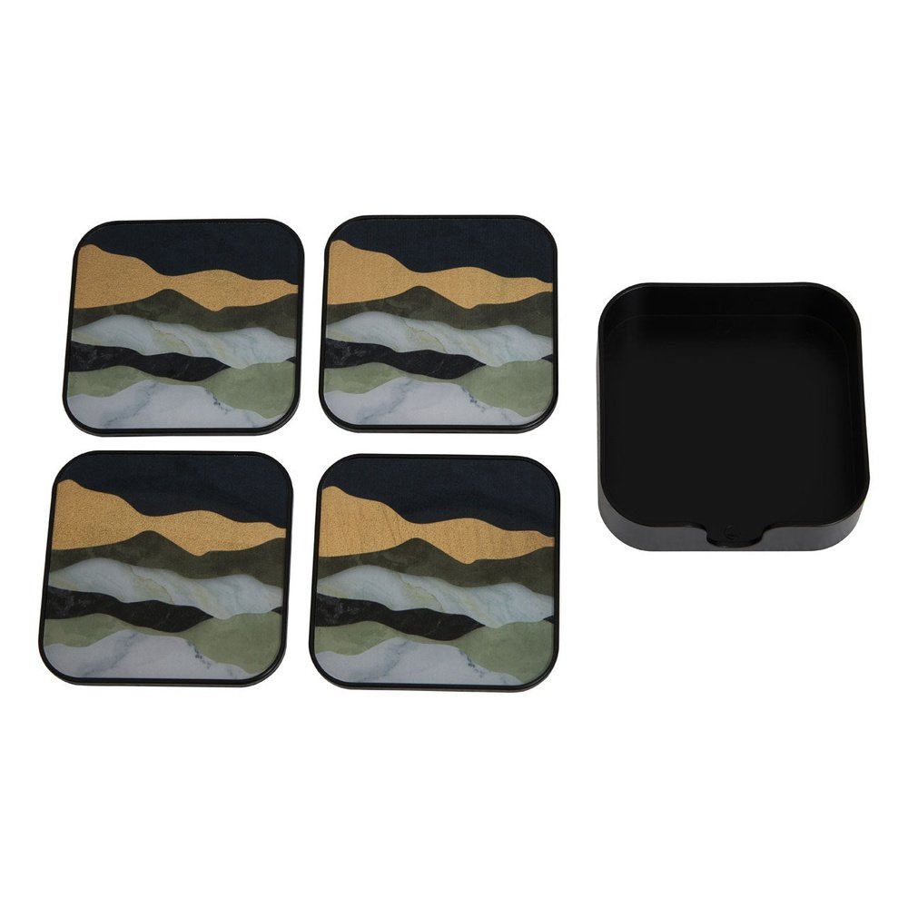 Product photograph of Olivia S Set Of 4 Selina Square Multicoloured Coasters from Olivia's.