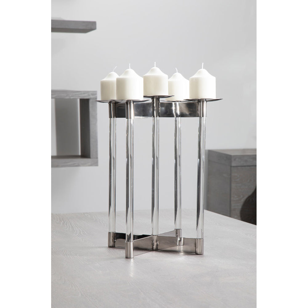 Product photograph of Olivia S Luxe Collection - Silver Candelabra from Olivia's.