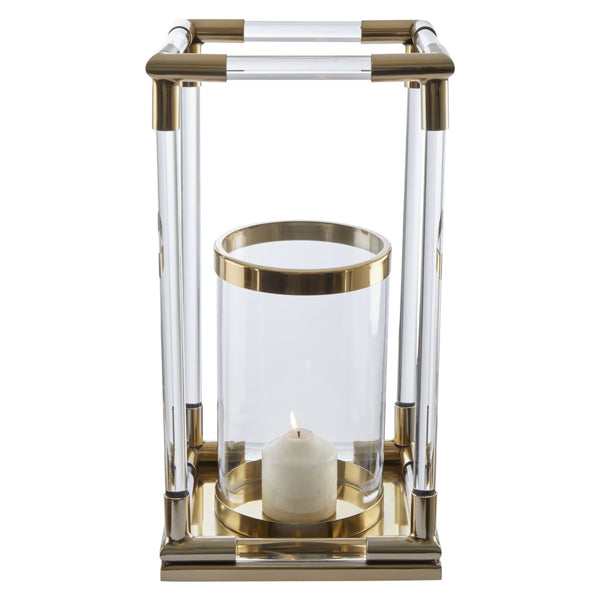 Product photograph of Olivia S Lantern Libby Gold Gold Large from Olivia's