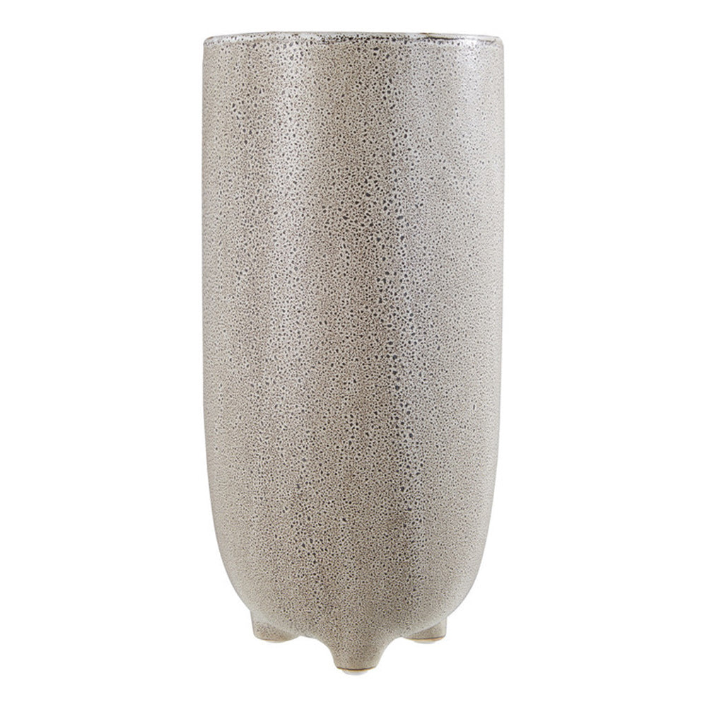 Product photograph of Olivia S Speckled Natural Stoneware Vase Large from Olivia's.