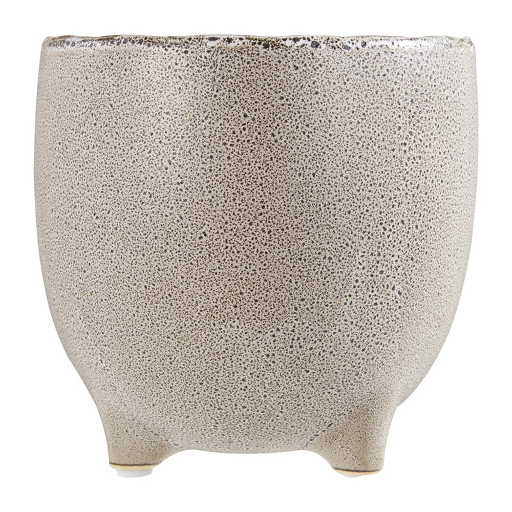 Product photograph of Olivia S Speckled Natural Stoneware Planter Large from Olivia's.