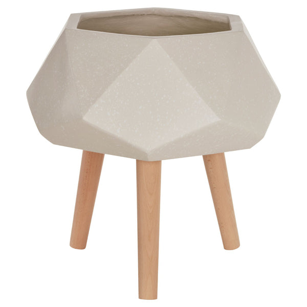 Product photograph of Olivia S Daniel Planter Multifaceted White Large from Olivia's.