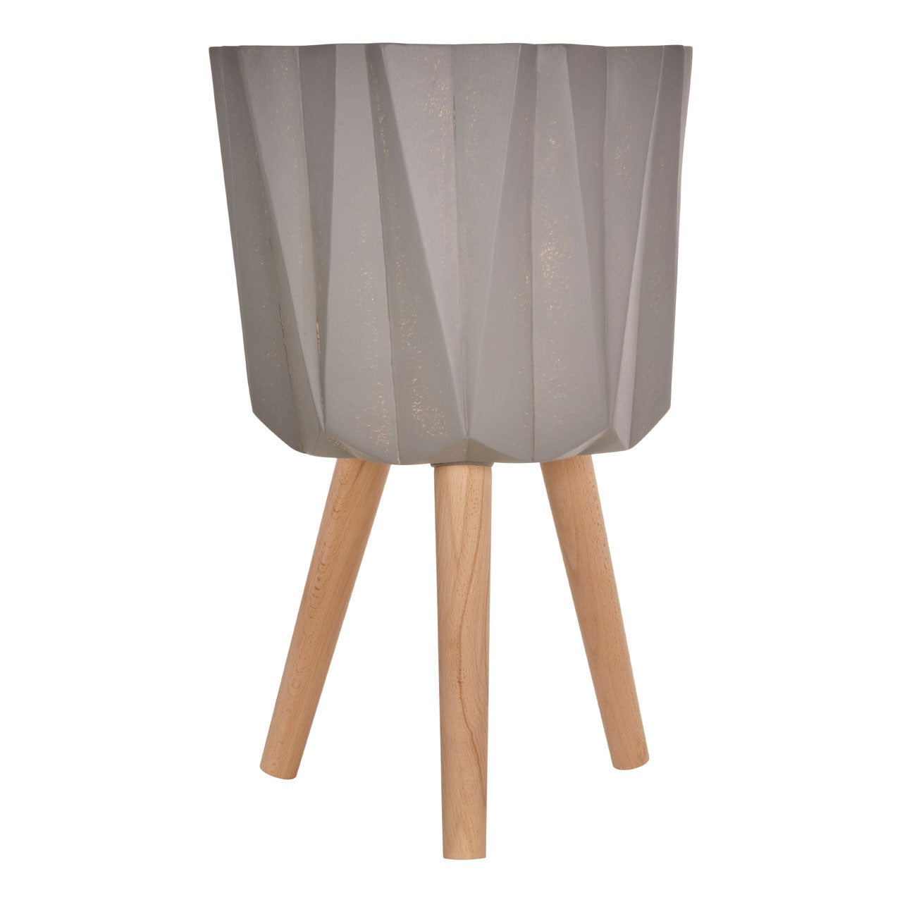 Product photograph of Olivia S Daniel Planter Multifaceted Grey Small from Olivia's