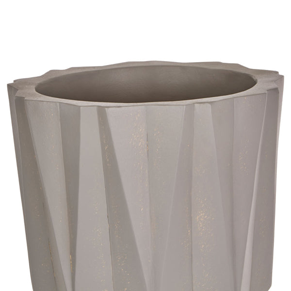 Product photograph of Olivia S Daniel Planter Multifaceted Grey Small from Olivia's.