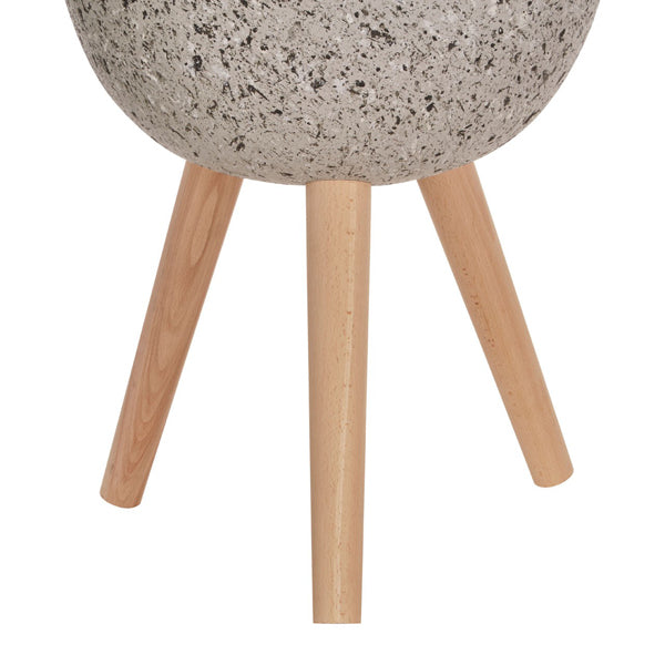Product photograph of Olivia S Daniel Planter Grey Rounded Large from Olivia's.