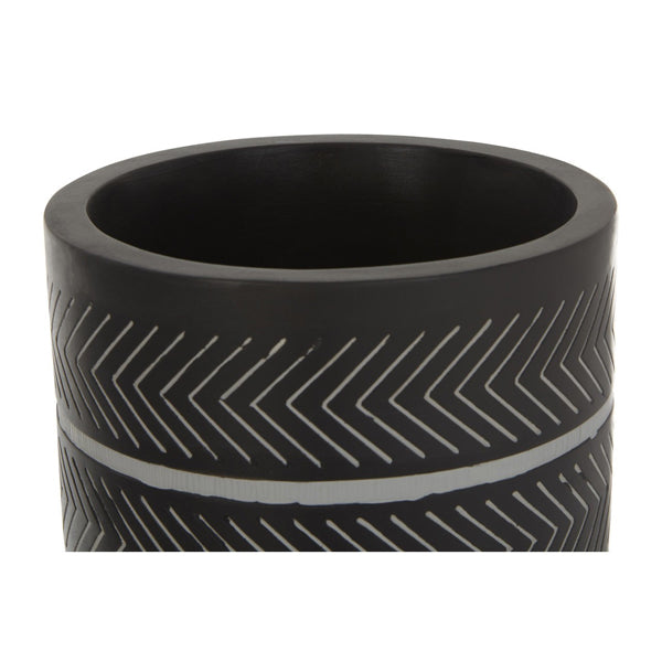 Product photograph of Olivia S Daniel Planter Chevron Brown from Olivia's.