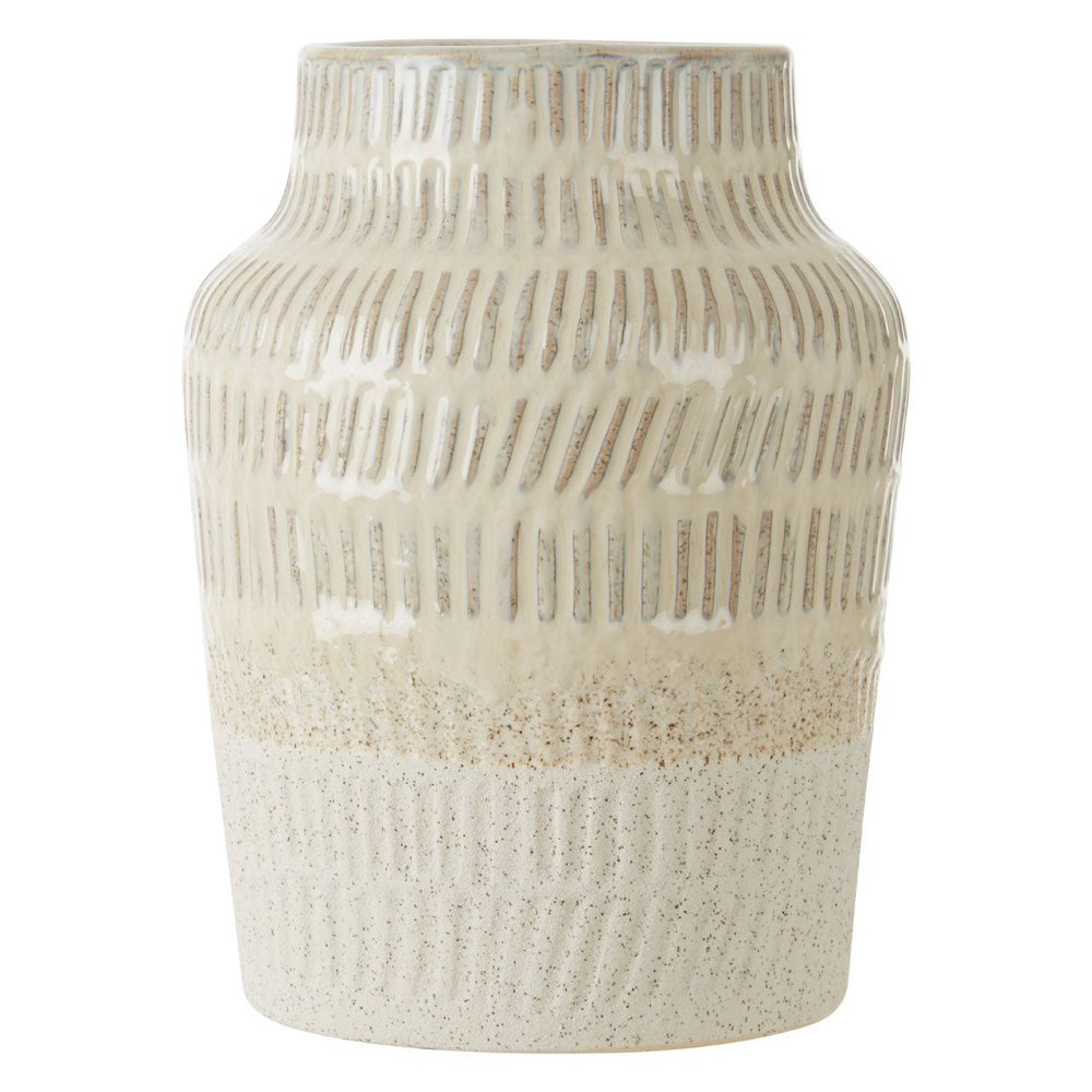 Olivias Stefi Small Stoneware Vase In White