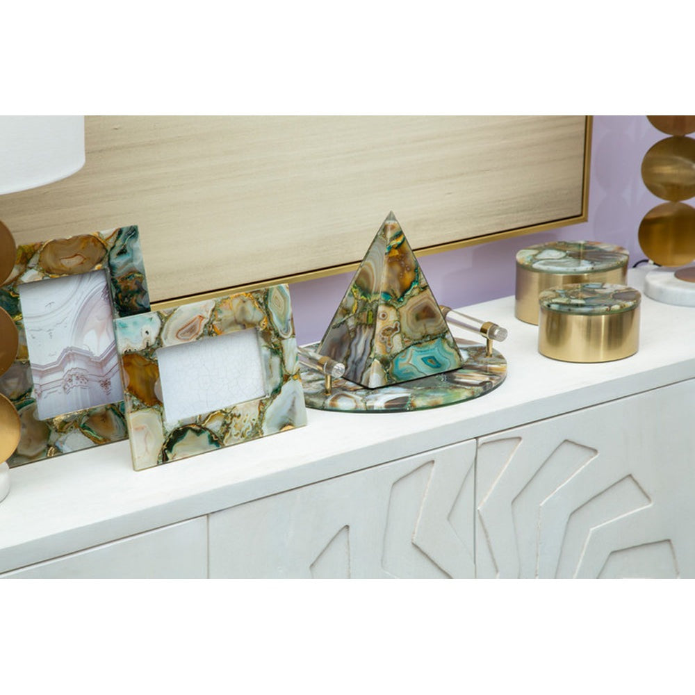 Product photograph of Olivia S Boutique Hotel Collection - Agate Trinket Box Large from Olivia's.